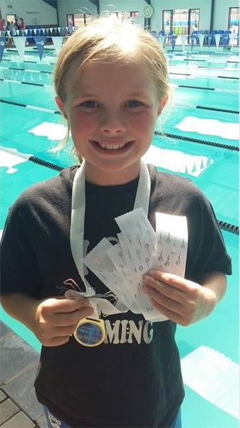 Amy O'Connor, one of Charterhouse's star swimmers.